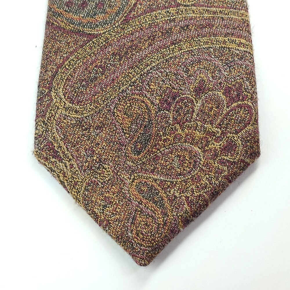 Robert Talbot Tie Best of Class Paisley necktie brown marron gold